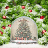 Traditional Christmas Tree and Presents Gift Wrapp Sneeuwbol (Kerstmis)