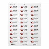 Traditional Christmas Tree Family Address Label (Full Sheet)