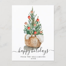 Traditional Christmas Tree Holiday Briefkaart