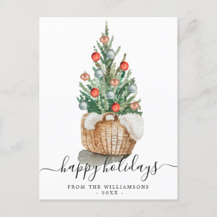 Traditional Christmas Tree Holiday Briefkaart