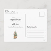 Traditional Christmas Tree Holiday Briefkaart (Achterkant)