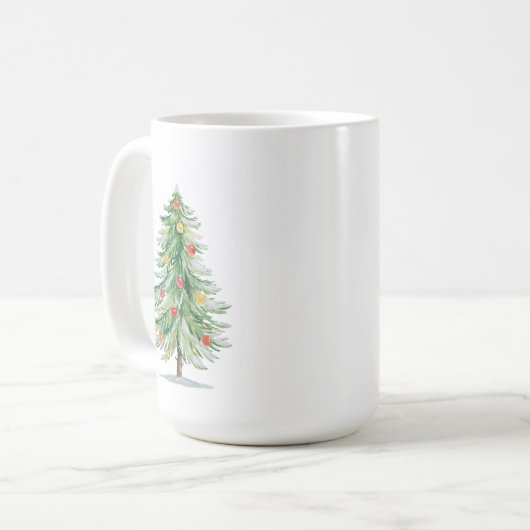 Traditional Christmas Tree Mug Koffiemok (Voorkant links)