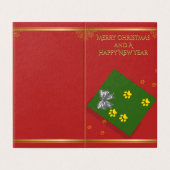 Traditional Christmas Wishes-Folded Card Kaart (Buitenkant ongevouwen)