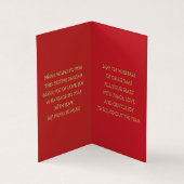 Traditional Christmas Wishes-Folded Card Kaart (Binnen)