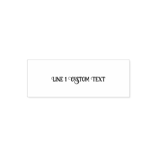 Traditional Custom Business 1 Line of Serif Text Zelfinktende Stempel (Design)