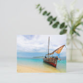 Traditional Dhow, Zanzibar, Tanzania Briefkaart (Staand voorkant)