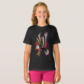traditional eagle tattoo design t-shirt (Voorkant volledig)