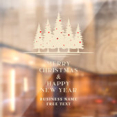 Traditional & Elegant Christmas Tree Raamsticker (Vel 2)