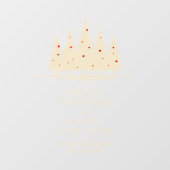 Traditional & Elegant Christmas Tree Raamsticker (Vel)