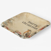 Traditional European Robin Christmas Holiday Papieren Bordje (Gebogen)