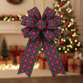 Traditional Festive Tartan Grosgrain Lint