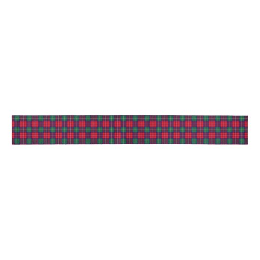 Traditional Festive Tartan Grosgrain Lint (Voorkant)