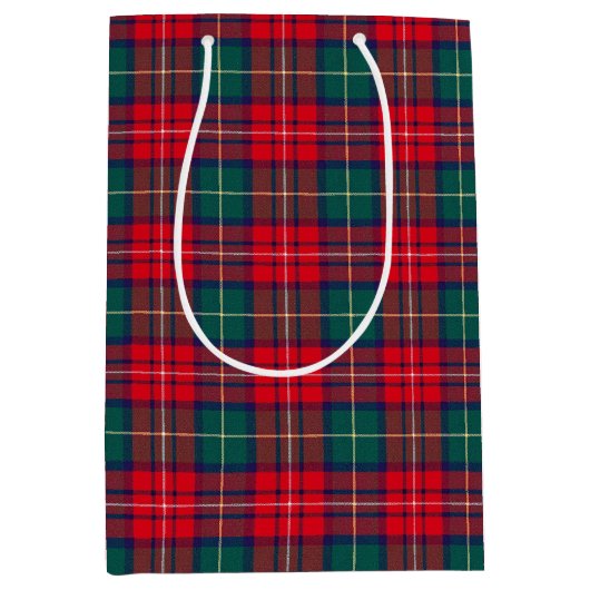 Traditional Festive Tartan Medium Cadeauzakje (Voorkant)