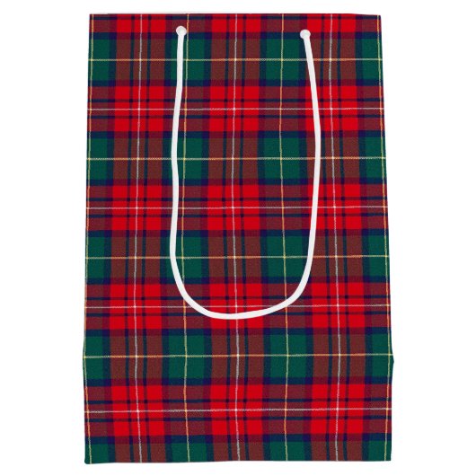 Traditional Festive Tartan Medium Cadeauzakje (Achterkant)