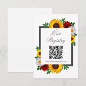 Traditional Floral Vrijgezellenfeest Registry Informatiekaartje (Voorkant / Achterkant)