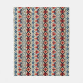 Traditional Folk Embroidery Stripe  Pattern Fleece Deken (Voorkant)