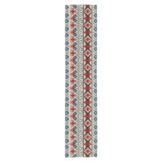 Traditional Folk Embroidery Stripe  Pattern Korte Tafelloper