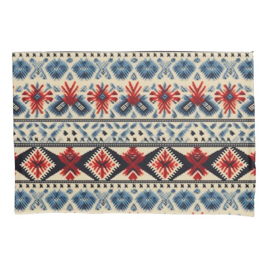 Traditional Folk Embroidery Stripe  Pattern Kussensloop (Voorkant)