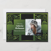 Traditional Green Irish Celtic Celebration Kaart (Voorkant)