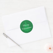 Traditional Green - Merry Christmas Sticker (Envelop)