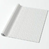 Traditional Grey Snowflake Christmas Holiday Gift Cadeaupapier (Uitgerold)