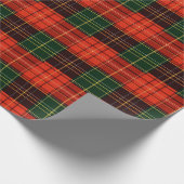 Traditional Holiday Plaid Cadeaupapier (Hoek)