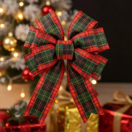 Traditional Holiday Plaid Grosgrain Lint