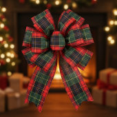 Traditional Holiday Plaid Grosgrain Lint