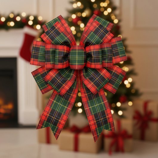 Traditional Holiday Plaid Grosgrain Lint