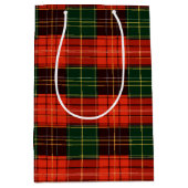 Traditional Holiday Plaid Medium Cadeauzakje (Voorkant)