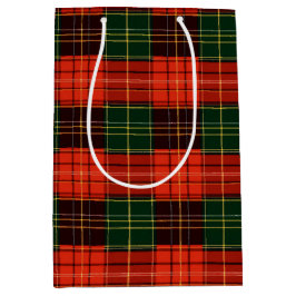 Traditional Holiday Plaid Medium Cadeauzakje