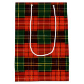 Traditional Holiday Plaid Medium Cadeauzakje (Achterkant)
