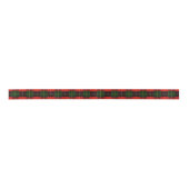 Traditional Holiday Plaid Satijnen Lint (Voorkant)