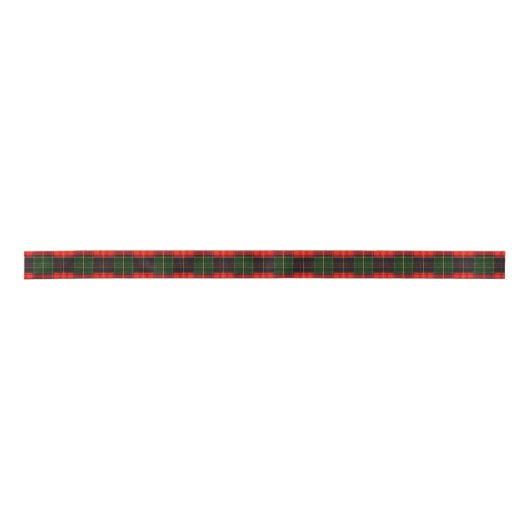 Traditional Holiday Plaid Satijnen Lint (Voorkant)