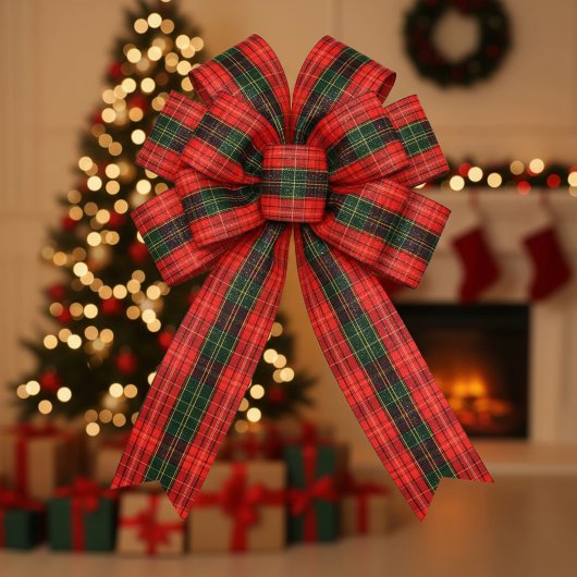 Traditional Holiday Plaid Satijnen Lint