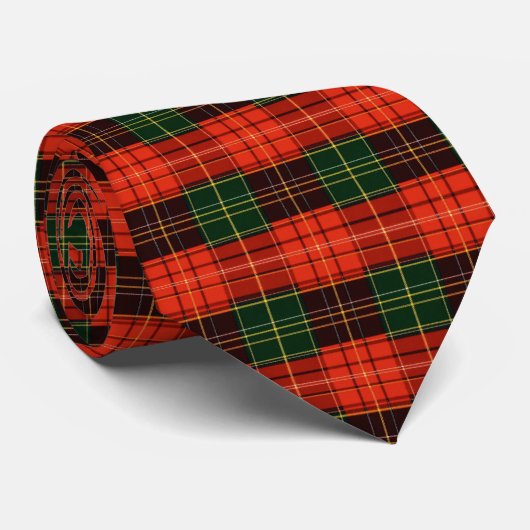 Traditional Holiday Plaid Stropdas (Opgerold)