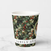Traditional Holly 1 Photo Papieren Bekers (Voorkant)