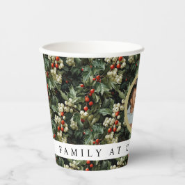 Traditional Holly 1 Photo  Papieren Bekers