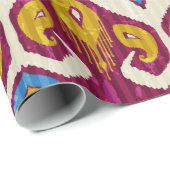 Traditional ikat fabric seamless pattern cadeaupapier (Rol Hoek)