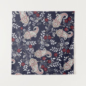 traditional Indian paisley pattern Wandkleed (Voorkant (horizontaal))