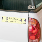 Traditional Irish Dancing Cartoon Bumpersticker (Op Truck)