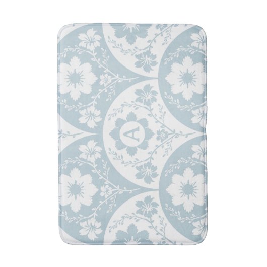 Traditional Japanese Floral Pattern Badmat (Voorkant Verticaal)