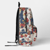 Traditional Japanese Kimono Pattern Backpack Bedrukte Rugzak (Links)
