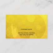 Traditional Japanese pattern Modern art gold Visitekaartje (Achterkant)