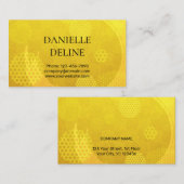 Traditional Japanese pattern Modern art gold Visitekaartje (Voorkant / Achterkant)