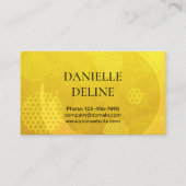 Traditional Japanese pattern Modern art gold Visitekaartje (Voorkant)