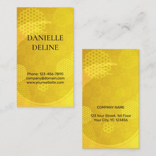 Traditional Japanese pattern Modern art gold Visitekaartje (Voorkant / Achterkant)