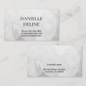 Traditional Japanese pattern Modern art silver Visitekaartje (Voorkant / Achterkant)