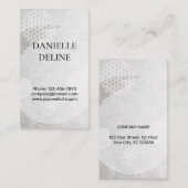 Traditional Japanese pattern Modern art silver Visitekaartje (Voorkant / Achterkant)