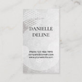 Traditional Japanese pattern Modern art silver Visitekaartje (Voorkant)